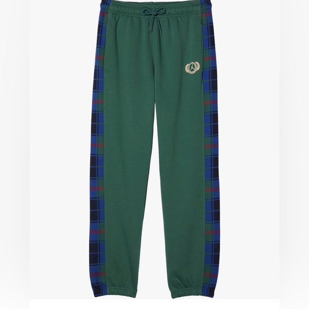 Jordan Brooklyn Plaid Fleece Pants In Noble Plaid Side Pants Size M